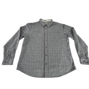 "CARBON 2 COBALT" Long Sleeve Men's Button Up Dress Shirt SZ L Preppy Academia